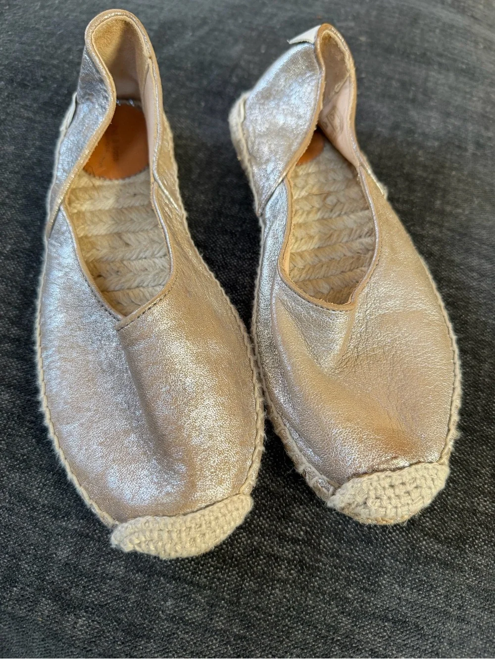 Rag & Bone Metallic Espadrille Flats